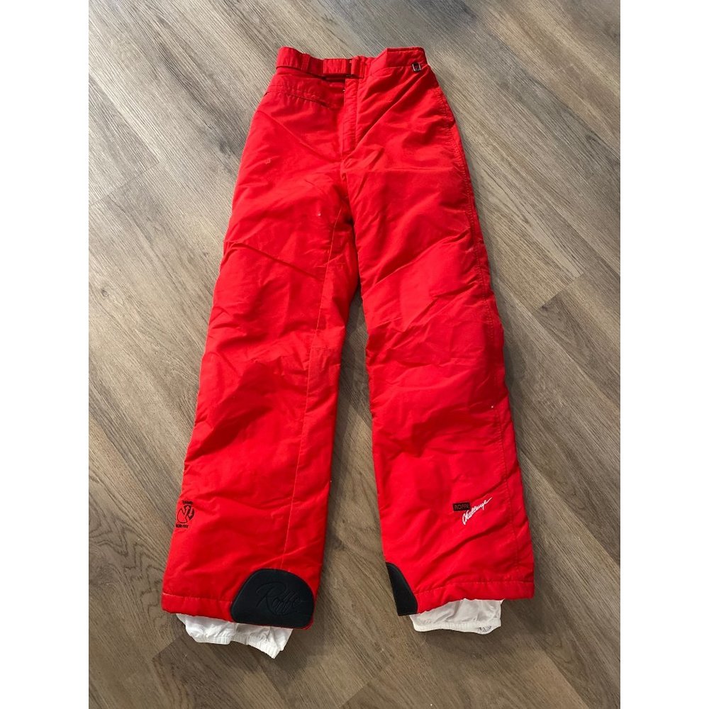 Roffe Vintage Womens Goretex 1833 Falcon Snow Pant Red Size 8 RARE